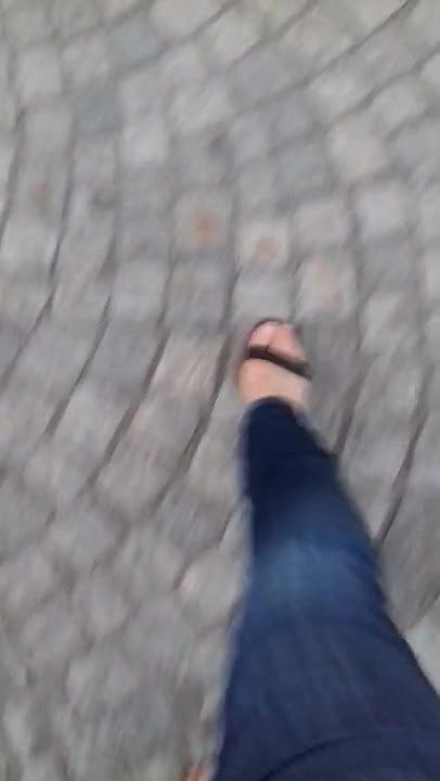 Walking out with my sexy shoes