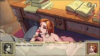 Ginny Weasly suce le directeur - Harry Potter - Sorcières innocentes - Gameplay porno