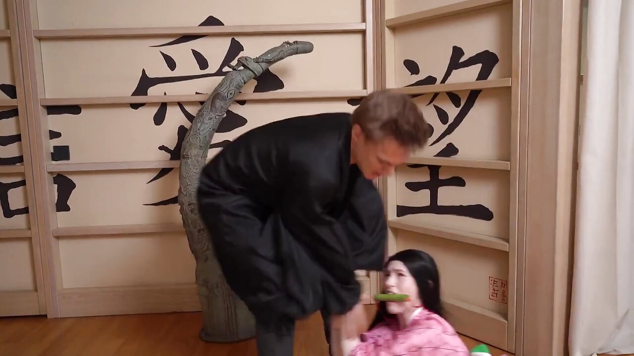Anime Chan Fell Into the Hands of a Man with a Huge Dick and Was Fucked by Him