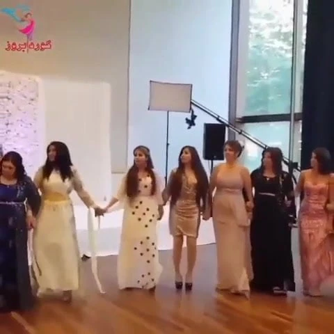 Beautiful dance of beautiful Kurdish women in Kurdish dress