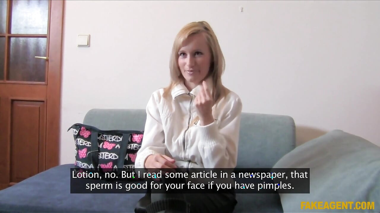 Fake Agent - Blonde MILF Begs for Anal Creampie