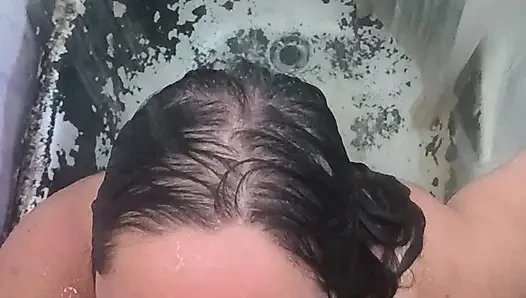 peeing in the shower