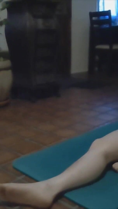 Captivating moment from "Classic Beauty Does Yoga"