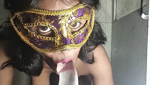 Indian wife playing with dildo