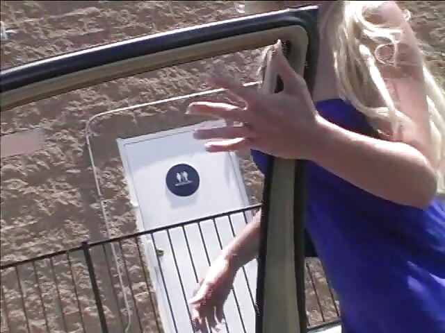 Blonde Whore Eats Cum After Hot Gloryhole Blowjob Action