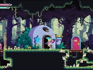 Flip Witch Pixel Hentai Game Ep.8 penyihir bender gender dan ratu goblin raksasa dalam perkelahian kucing!