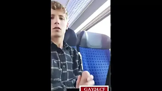 Твинк дрочит в поезде