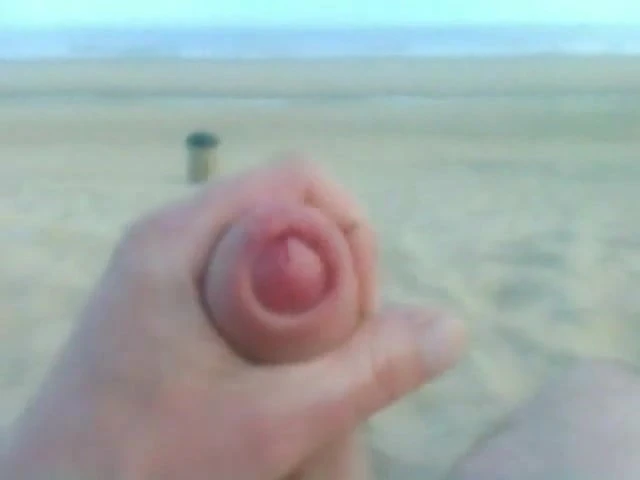Nudist beach in Zandvoort - My big penis cumshot