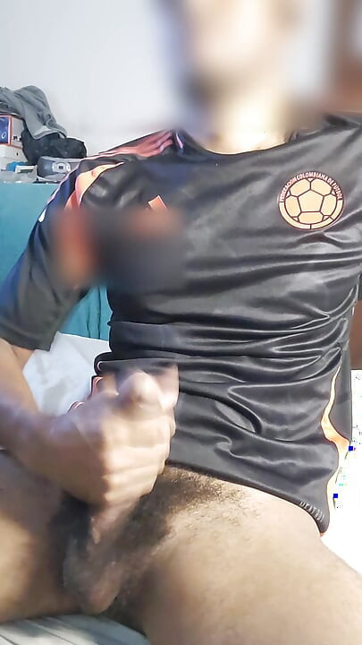 Colombian Soccer Player Playing With His Anaconda