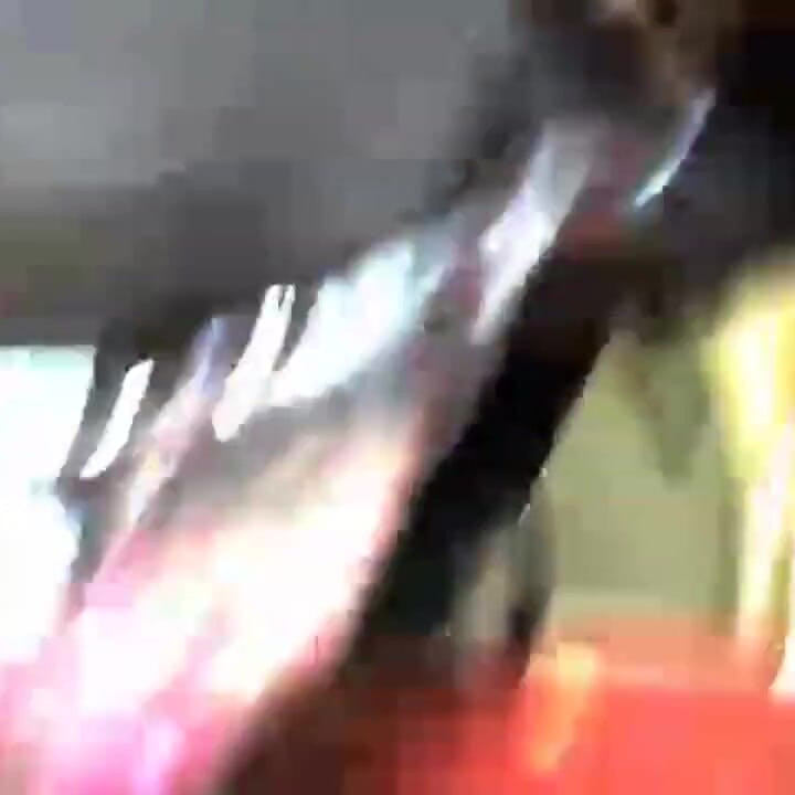 Naughty gurl pees on pizza