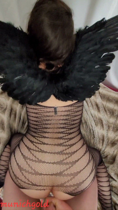 munichgold wet long labia angel gets fucked from behind | Clip 3