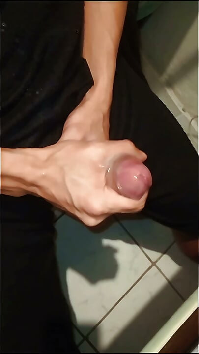 When his wife watches, she feels sorry for his testicles, admires the strong jets of semen, and looks after them at night.