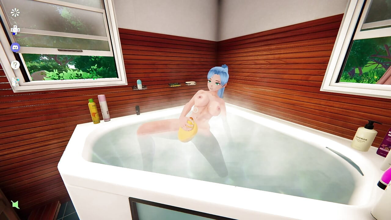 My Busty Hot Roommate Taking a Shower - My Bath Tub Companion - Gameplay