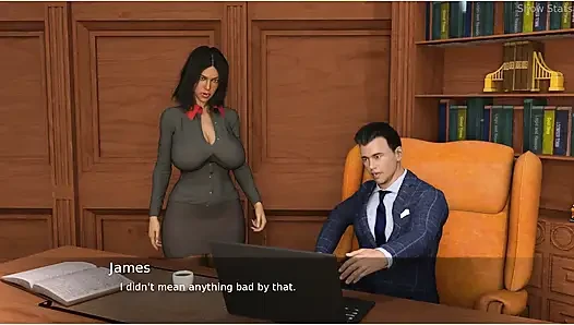 Project hotwife - permainan gameplay - roleplay - istri kantor lagi pamer asetnya