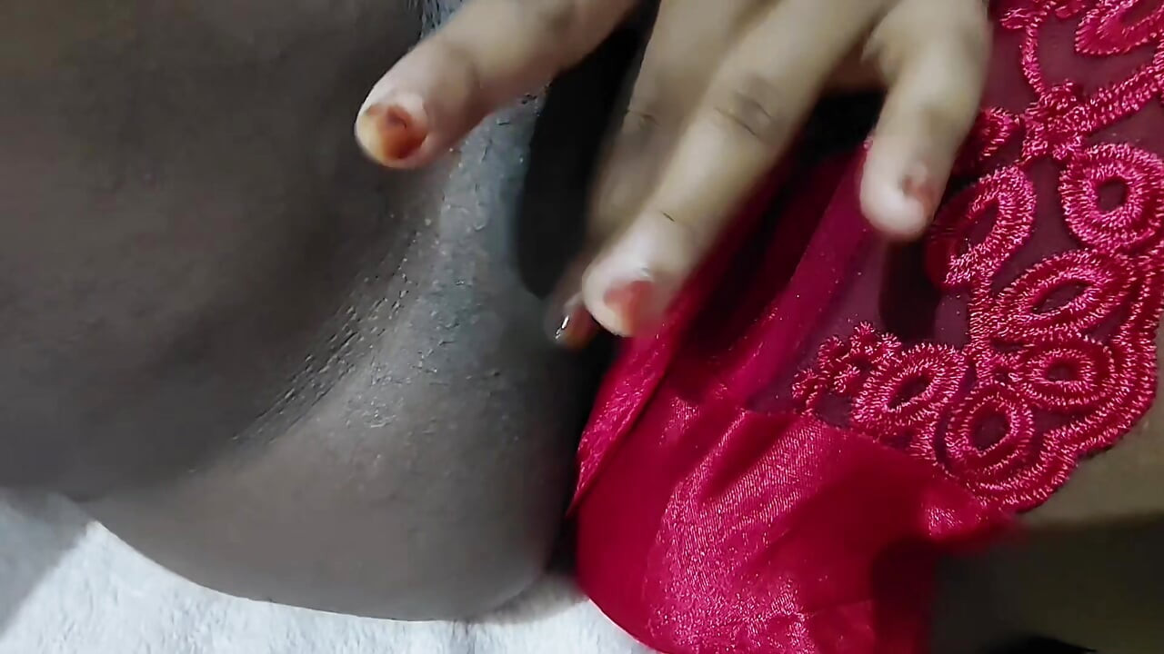 Horny mallu chechi masturbating in bed.