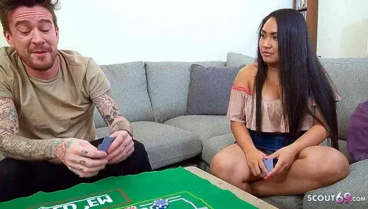 Brother tricked Curvy Half Asian Best Friend of Sister to Fuck