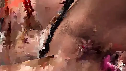 Adegan seks anal tante 3_sexy rambut cokelat dientot habis-habisan sama kontol besar dan strap-on