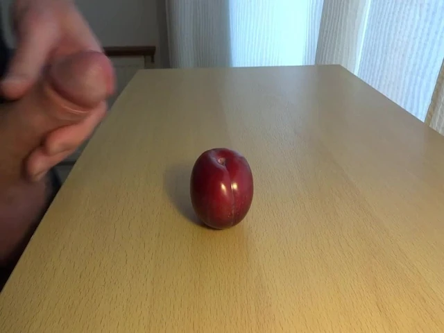 cum on food - plum