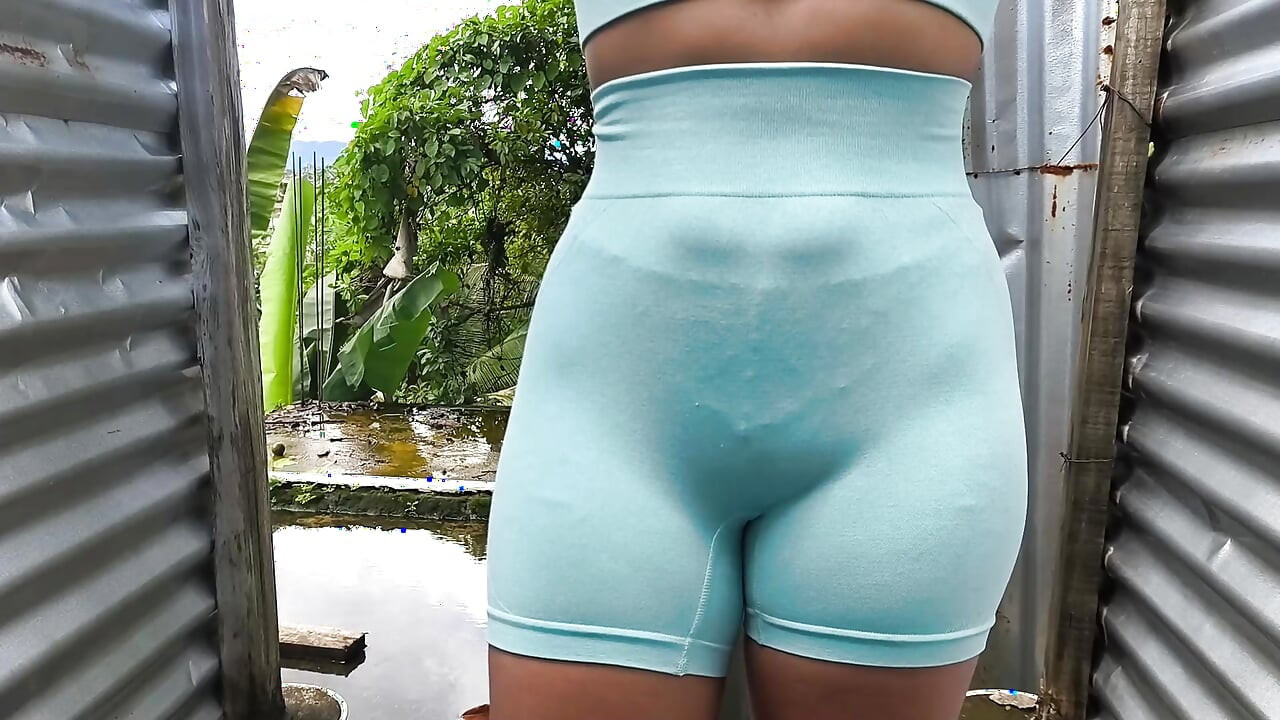 Compilation of beauties in outdoor public dressing room