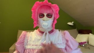 Diaper Sissy with Bondage Hood