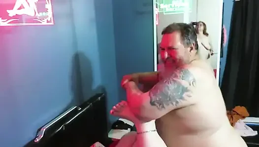 My BHM and ssbbw friends fucking