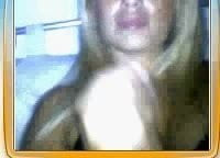 Blonde with big tits in webcam 2