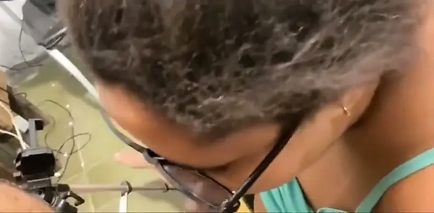 Stepmother Takes a Lot of Cum in Her Mouth From Her Stepson and Loves It.