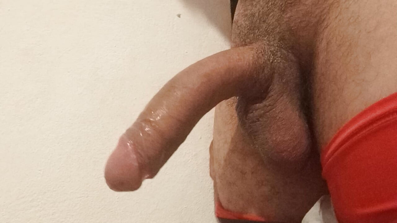 Kneeling cuckold gay is breast the male of the wife