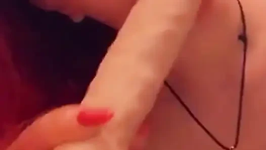 Spit on Dildo and Suck It so Dirty
