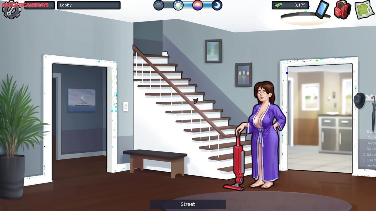 Summertime Saga Part 30 By DarkCookie - MILF Landlady Sucks His Huge Cock and Gives Him a Nice Foot job