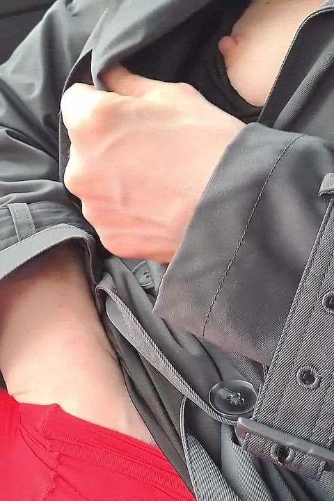 No Panty in Red Pantyhose