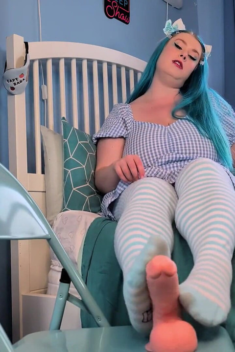 Teasing Footjob From a Neko Girl - Solo Girl