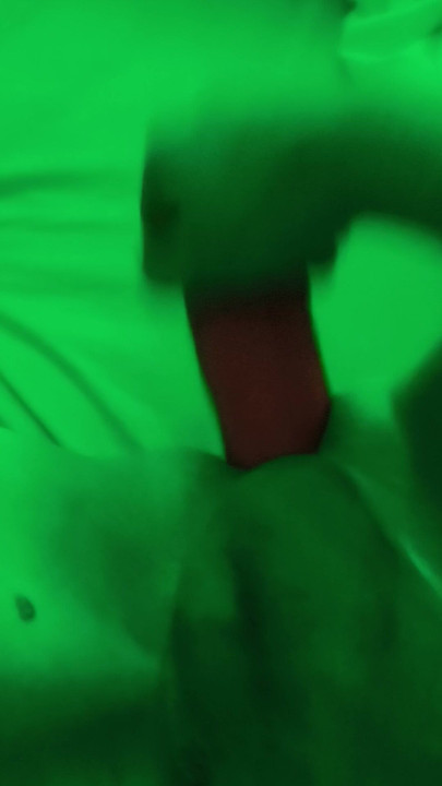 Trans woman dildos herself