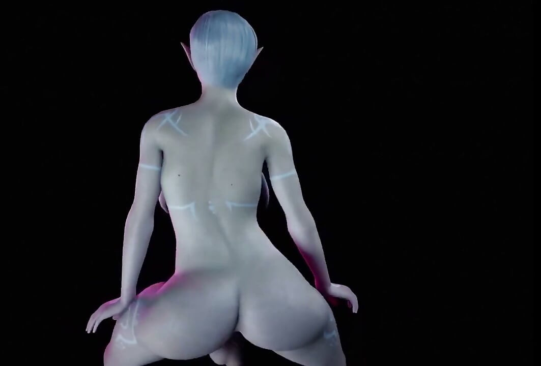 Travesti Elf sacudiendo - video musical porno en 3D