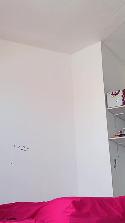 While I clean the room in my underwear, my husband watches me and records me | Clip 1