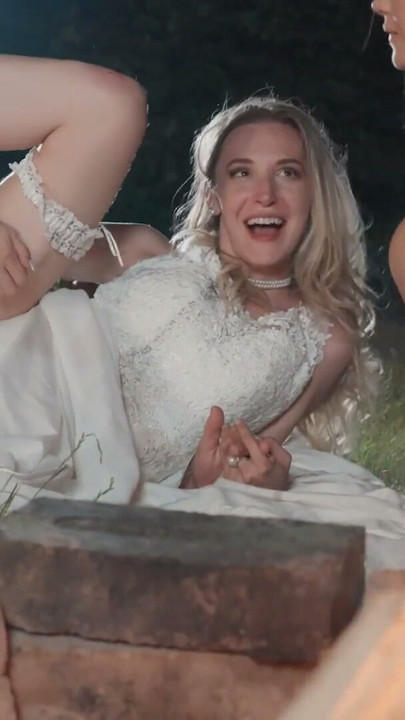 VIP4K. A dark Wedding ritual featuring a beautiful Blonde Bride | Clip 3
