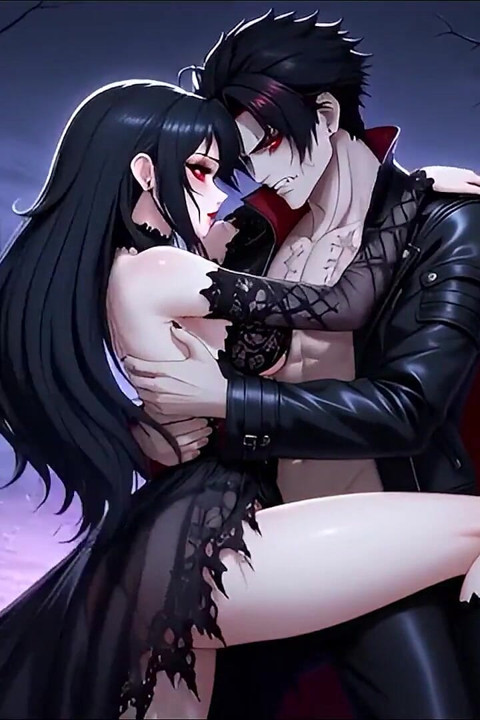 Goth Mädchen Gefesselt Von Vampir Lord - BDSM-monster-hentai 1