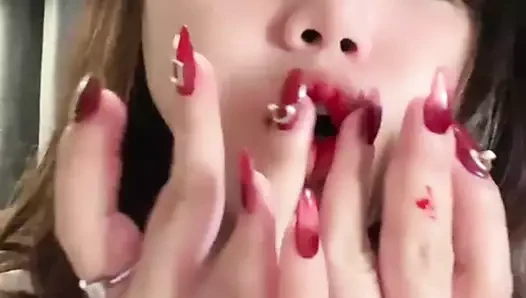Part 1 Viral Indonesia Cici masturbates while playing with big