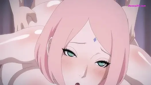 Sakura's Cunt Fucked Hard and Creampied Deep Inside