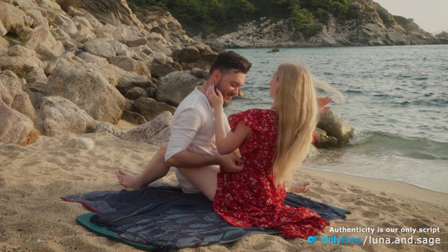 We Found a Secret Beach for Outdoor Sex - Real Amateur Couple