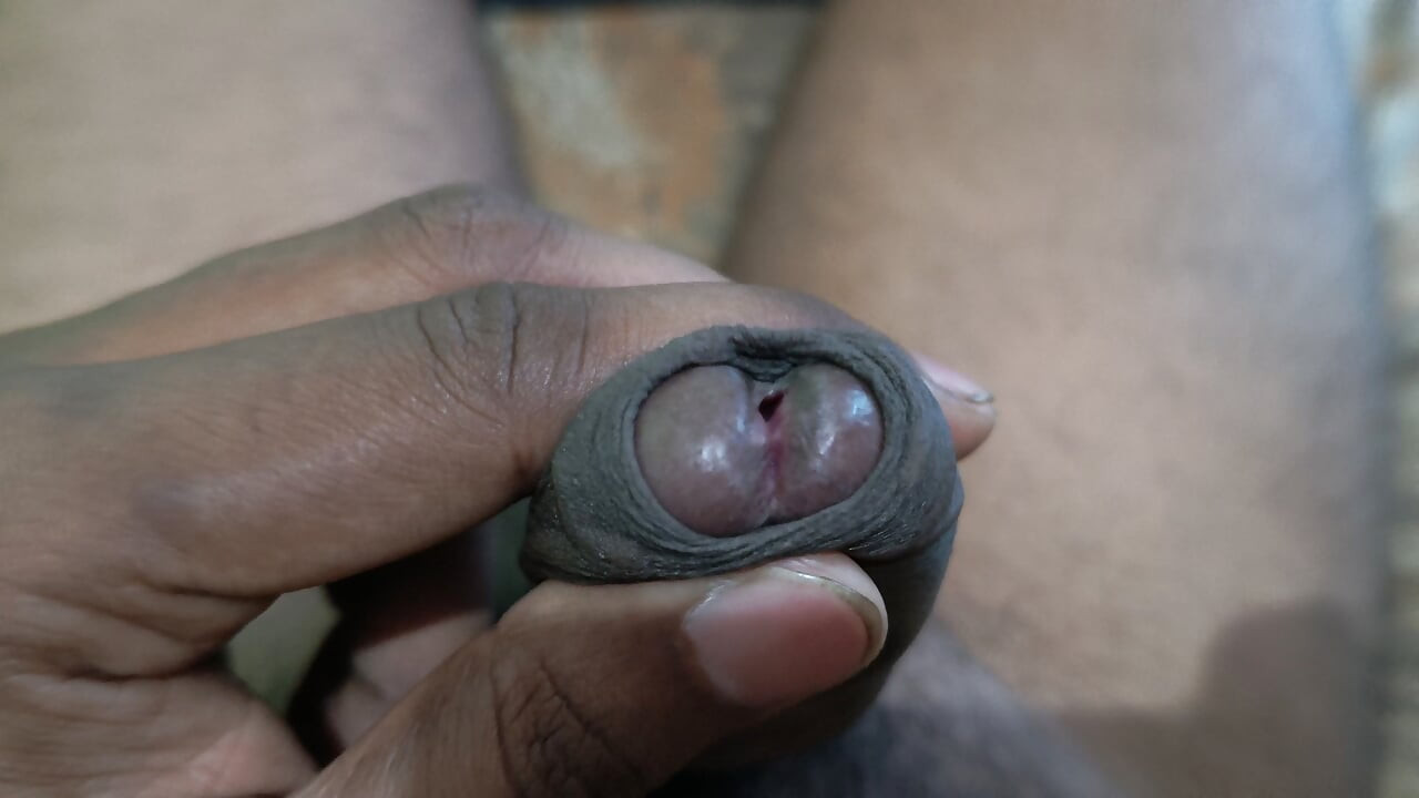 Indian boy large thick dick showing and masturbating.
