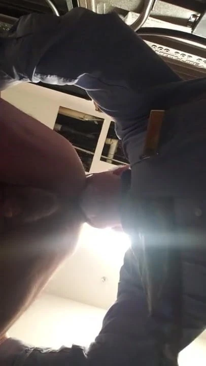 Grandpa rimming old man's ass