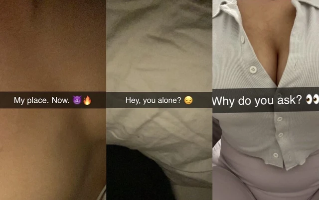 Mature Wife cheats on her boyfriend on Snapchat. Cuckold. Sexting. Cheating