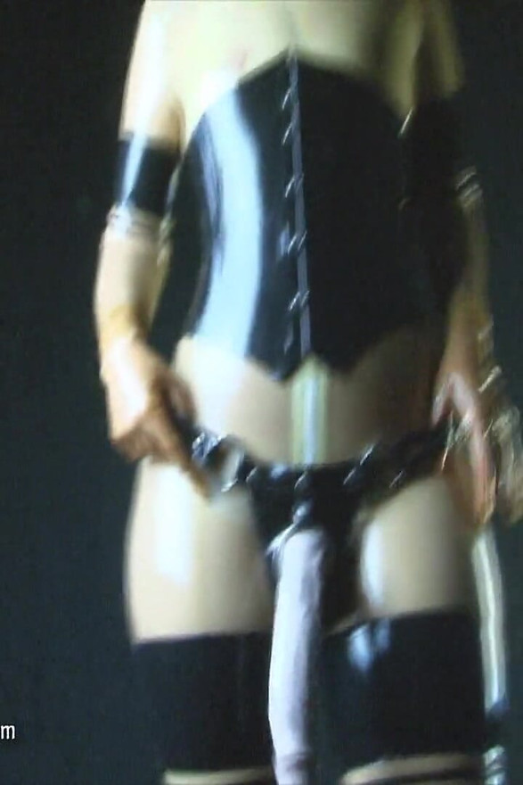 Sinister & Sexy in Transparent Latex Catsuit