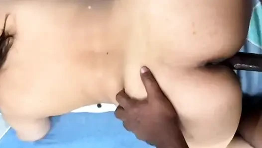 The stepsister is getting desperate to take her stepbrother's cock in her pussy.