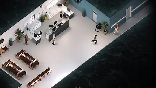 Симфония змея медсестры, вырезанная сцена, медсестра трахается с пациентом пареньком, анимация Пара трахается в больнице делает минет