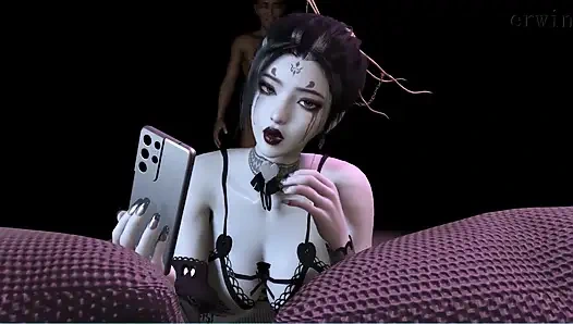 3D Cute Cosplay Babe Wearing Sexy Lingerie Got Fucked