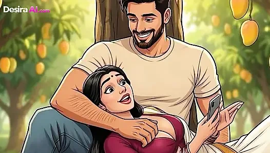 Mango-besitzerin hämmert die muschi des indischen mädchens, bis sie sahnt - AI erzeugt