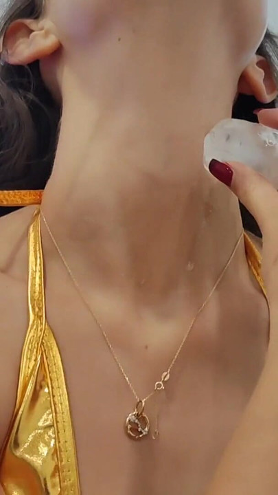 GOLDEN MICRO BIKINI TANNED BODY ICE CUBES FETISH MESMERIZE | Clip 1