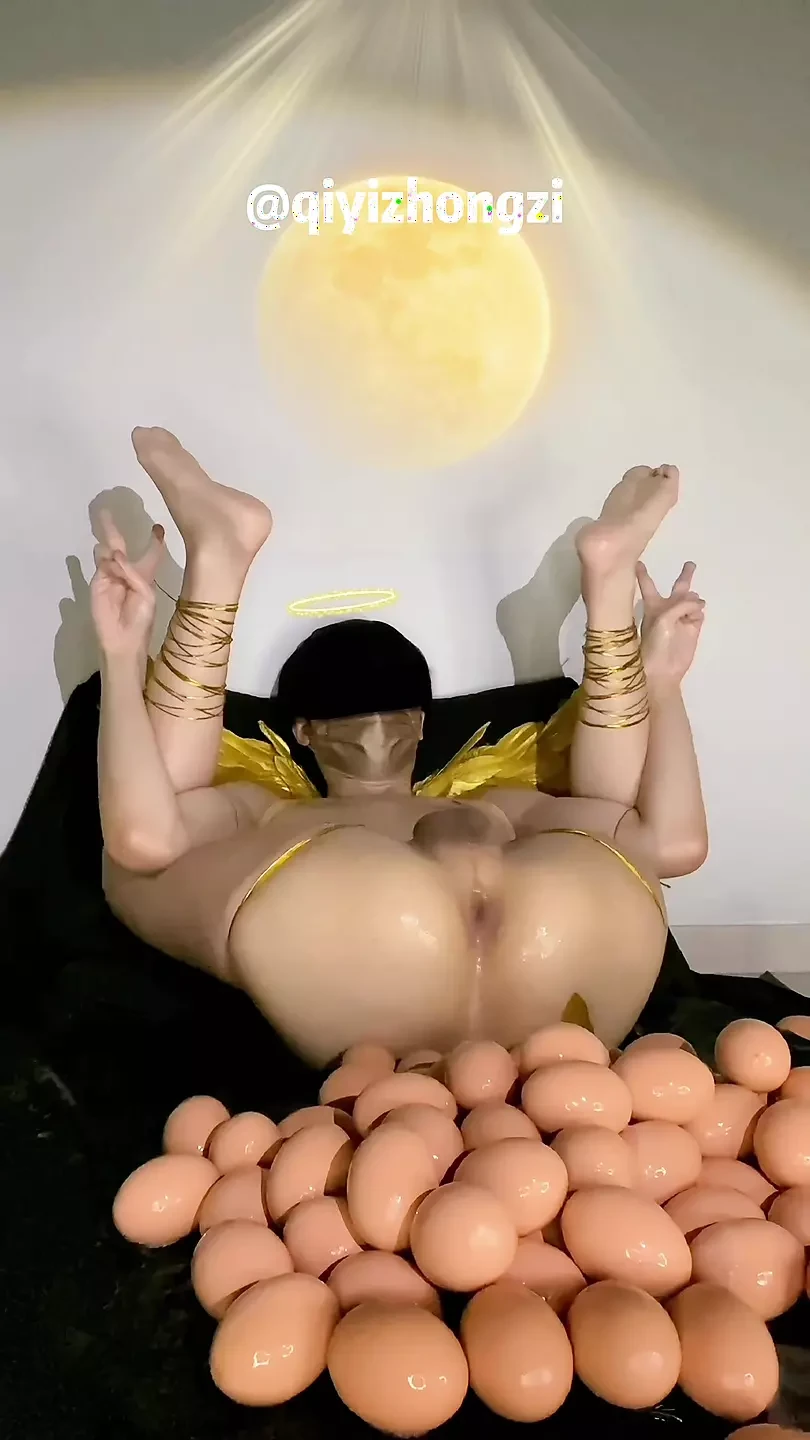Asian Angel Twink Laying 100eggs